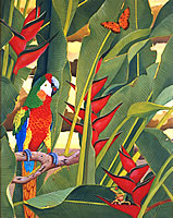 Macaw & Heliconia